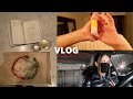 VLOG: night time routine: making dinner, skincare, getting ready for bed, etc!