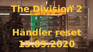 The Division 2 - 15.09.2020 - Händler Reset