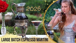 Large Batch Espresso Martini 🍸 New Year’s Eve Party Cocktail