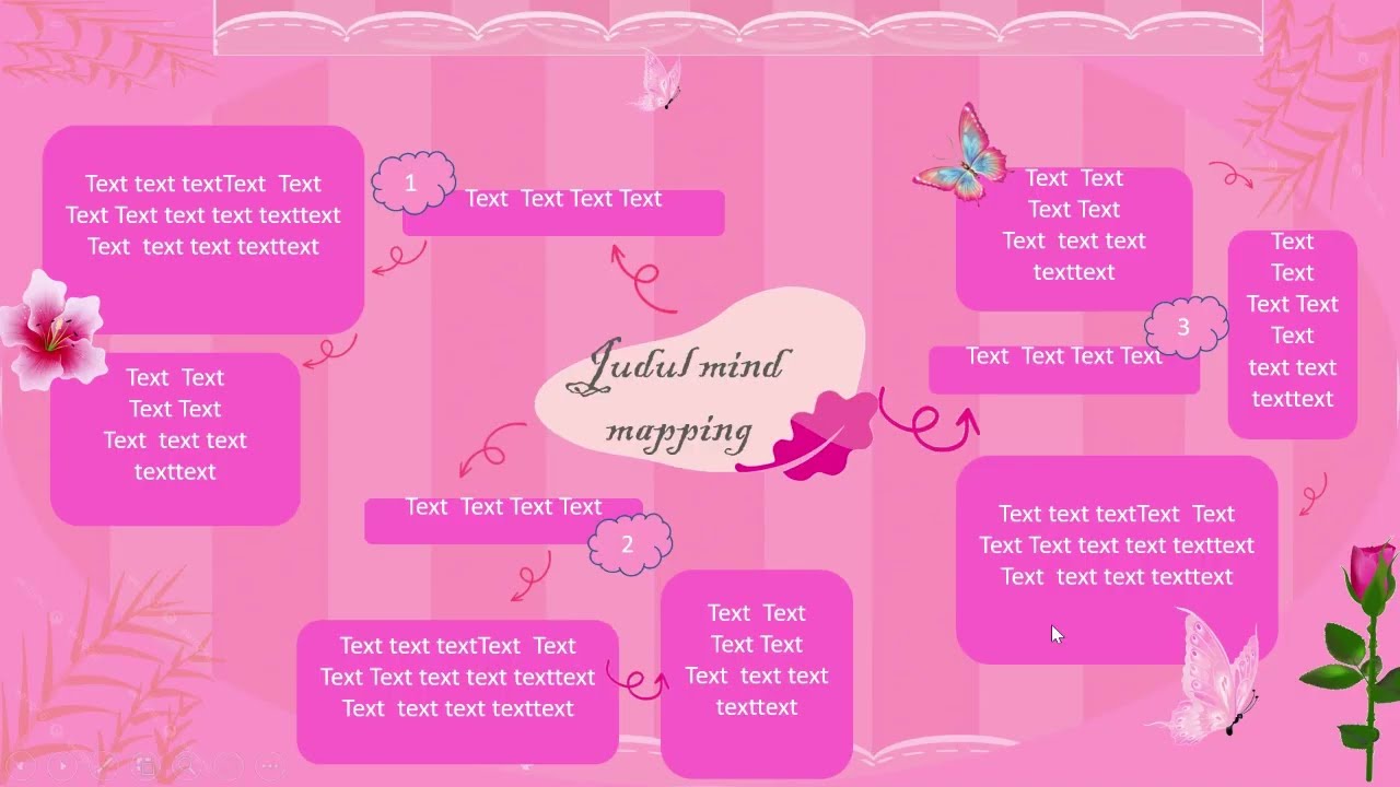 membuat mind mapping di powerpoint  #2 # free 