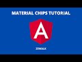 Angular Material Chips Tutorial | Angular Material 12 [2022]