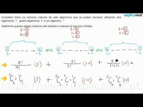 Capa: Problemas de contagem — exercício de exame 3