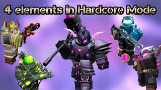 4 elements in Hardcore Mode  Roblox TDS