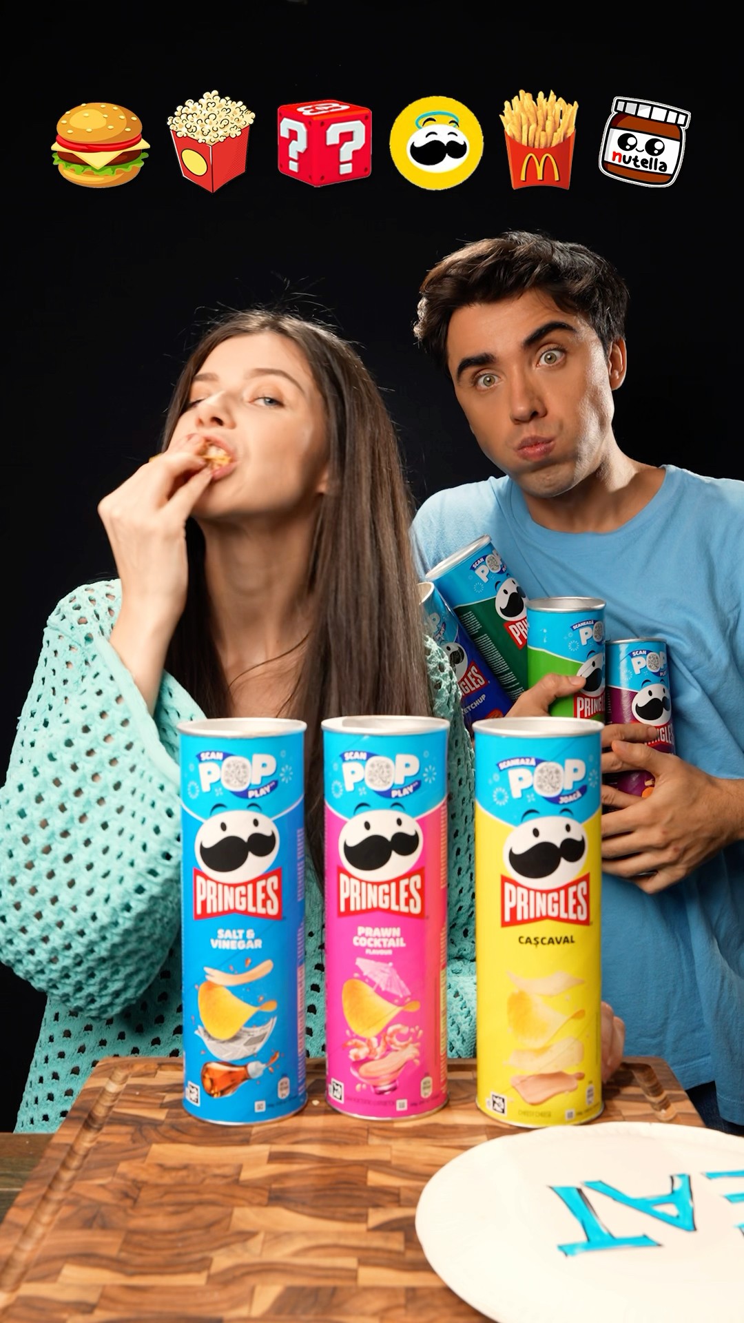 EAT or SKIP Food Challenge with Pringles Flavors