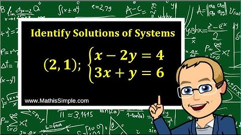 Identifying Solutions of Systems| Expressions & Equations | Grade 8