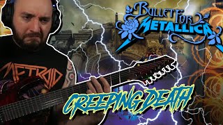 TWO OF MY FAVOURITE BANDS! BFMV Covers METALLICA - Creeping Death | Bullet for My Valentine Reaction