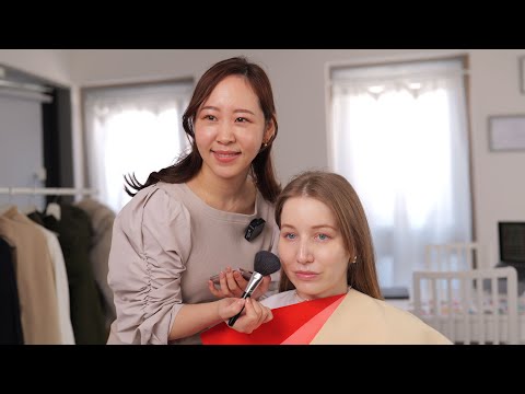 (ASMR) Cute Japanese Makeup Using Professional Makeup Techniques | Soft-Spoken ft. @azuminoashiya