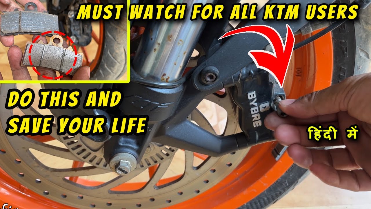 How to Replace KTM RC390/200/250/125 Front Disc Brake Pads | Step