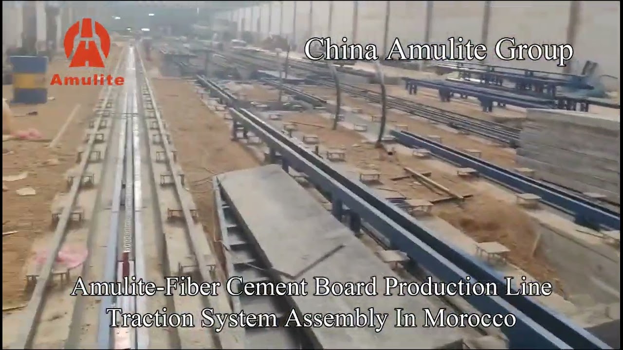 Traction System Installed of Fiber Cement Board Production Line In Morocco Plant