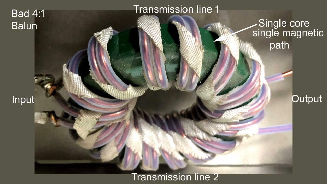 Defective 4:1 Current (Guanella) Balun Design