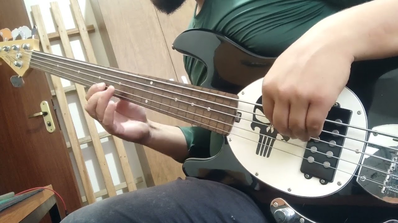 Contrabaixo tagima tbm5 fretless modificado