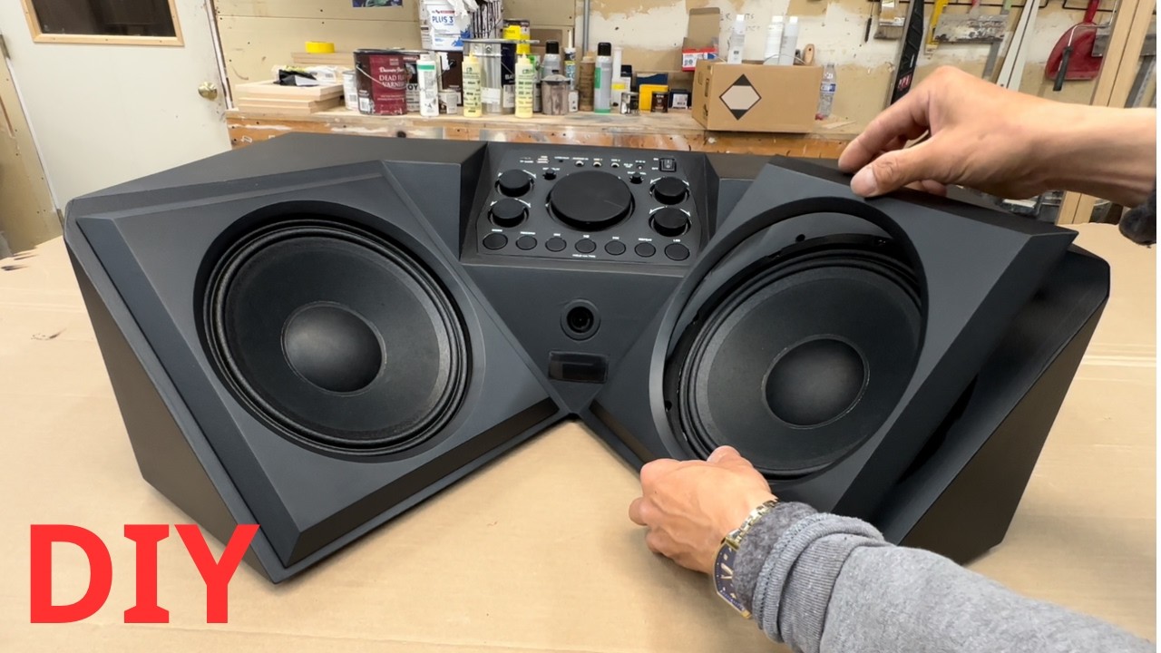 MDF Wood , Bluetooth speaker design , super super sound and powerful ...