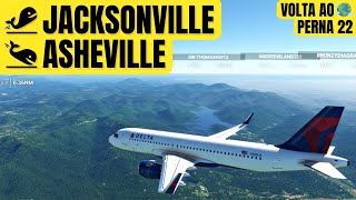 Jacksonville Kjax Asheville Kavl A320Neo Da Delta No Flight Simulator 2020 Perna 22