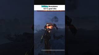 Messing with Devastators is not a good idea #helldivers2 #gaming #shorts