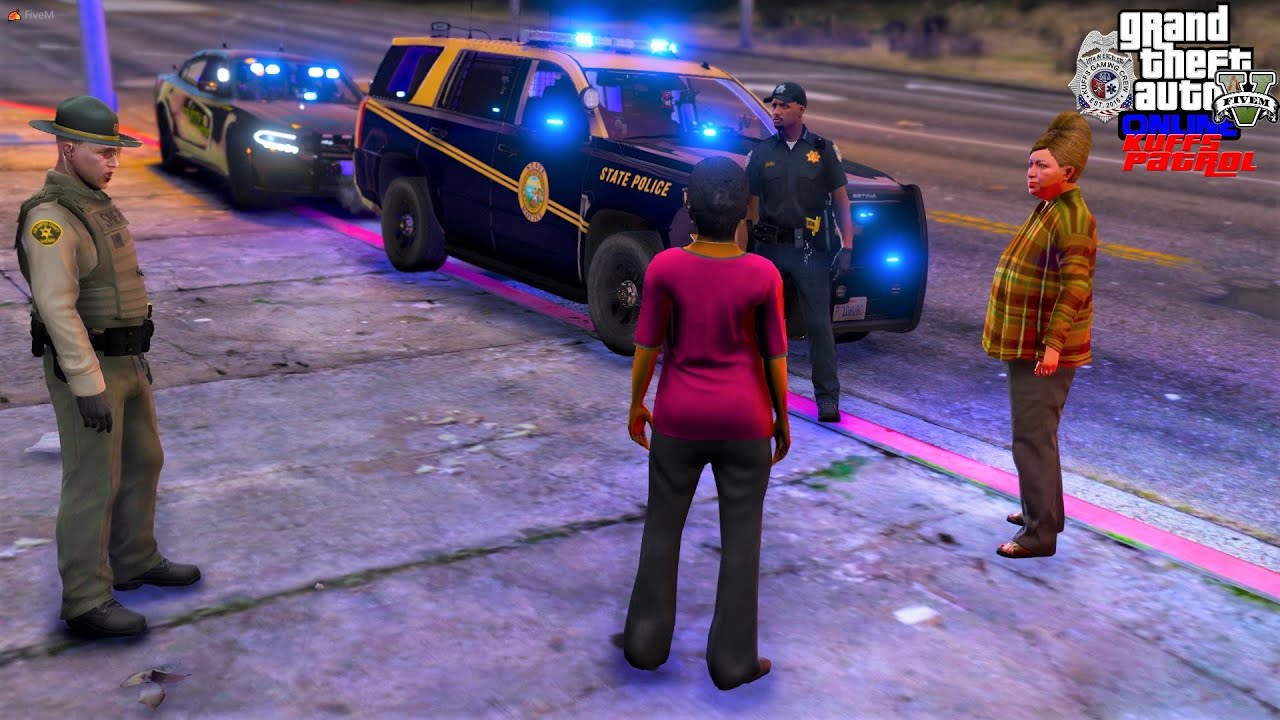 GTA 5 Roleplay #490 Running Red Lights Holding A Flare Out The Window - KUFFS FiveM