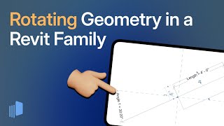 How to rotate geometry in a Revit family.