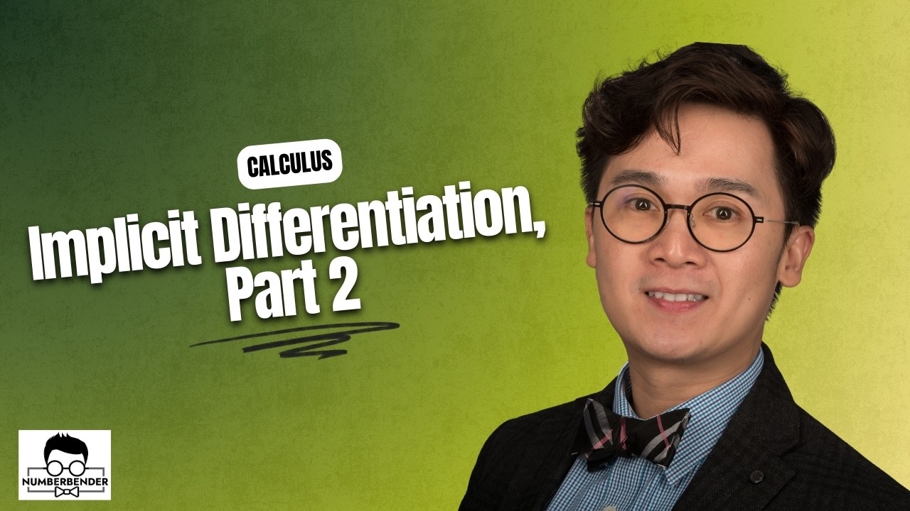 Implicit Differentiation by Dr. E, Part 2 | Calculus 1 - YouTube
