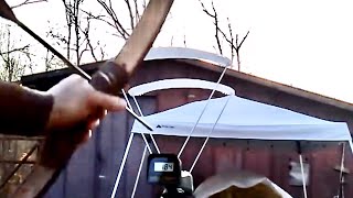 Primitive Bamboo Bow shoots 180 FPS