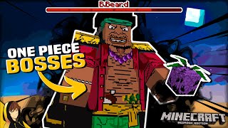 Fighting ONE PIECE BOSSES in BEDROCK with RANDOM Devil Fruits?!?