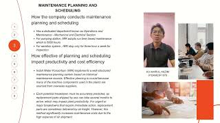 MAINTENANCE ENGINEERING AND MANAGEMENT (CASE STUDY)