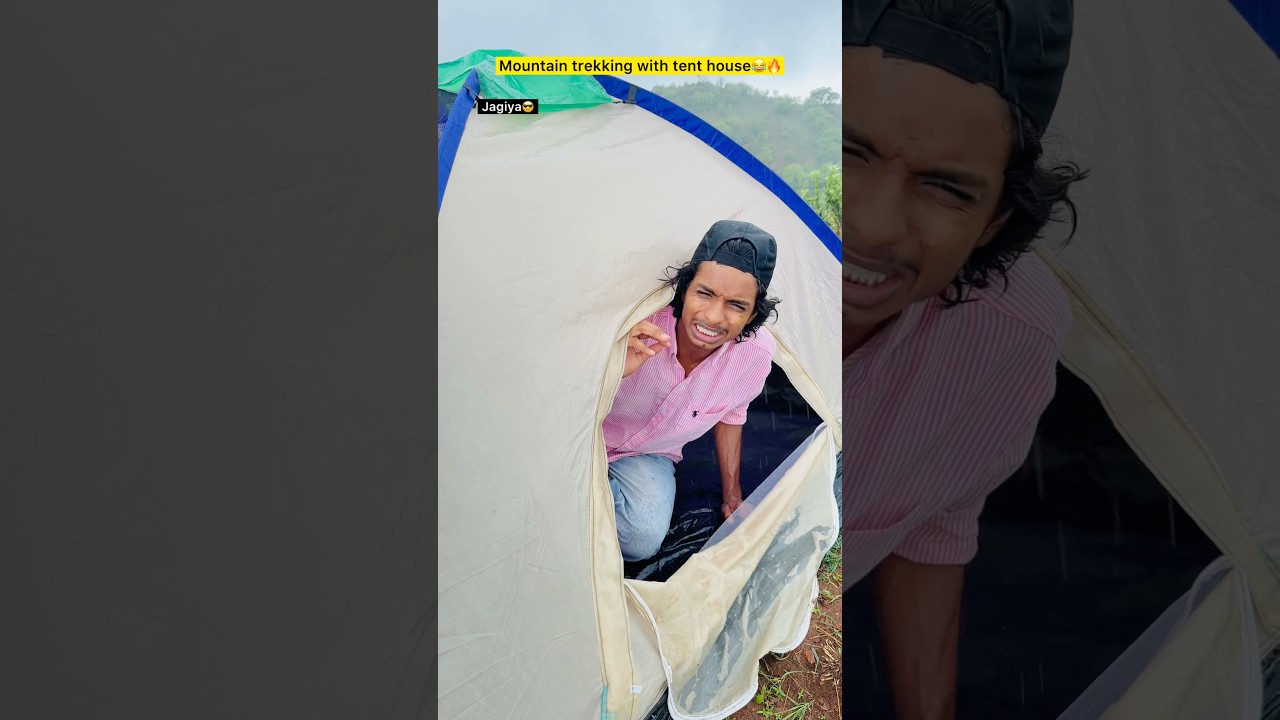Mountain trekking in barish 💦🔥| Indian family😂|| #shorts #indian #relatable #barish #mountain