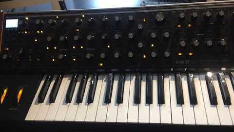 Moog Sub 37 Drum Sequence Patch Demo