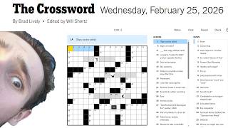 This Was The EASIEST Wednesday Puzzle Ever - NYT Crossword - Wednesday, February 25
