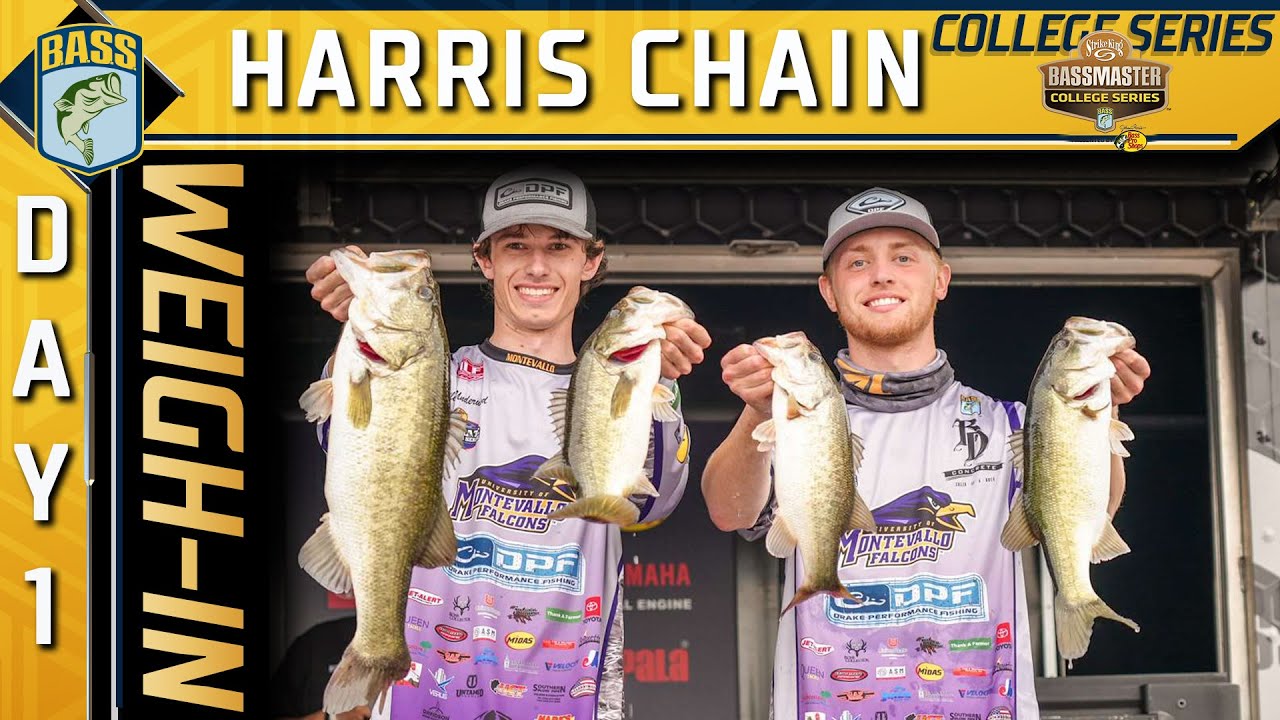 Weighin Day 1 at the Harris Chain of Lakes (Bassmaster College Series) YouTube
