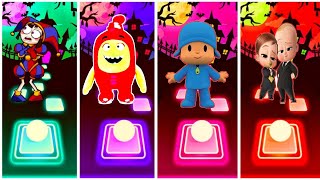 The amazing digital circus vs Oddbods vs Pocoyo vs Baby BossWho Will Win