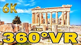 360 Vr Parthenon Propylaea Old Temple Of Athena Acropolis Athens Greece 6K 3D Virtual Reality Hd 4K