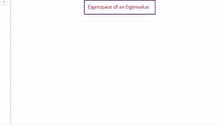 Labtube-(Linear Algebra I)-Eigenspace of an Eigenvalue