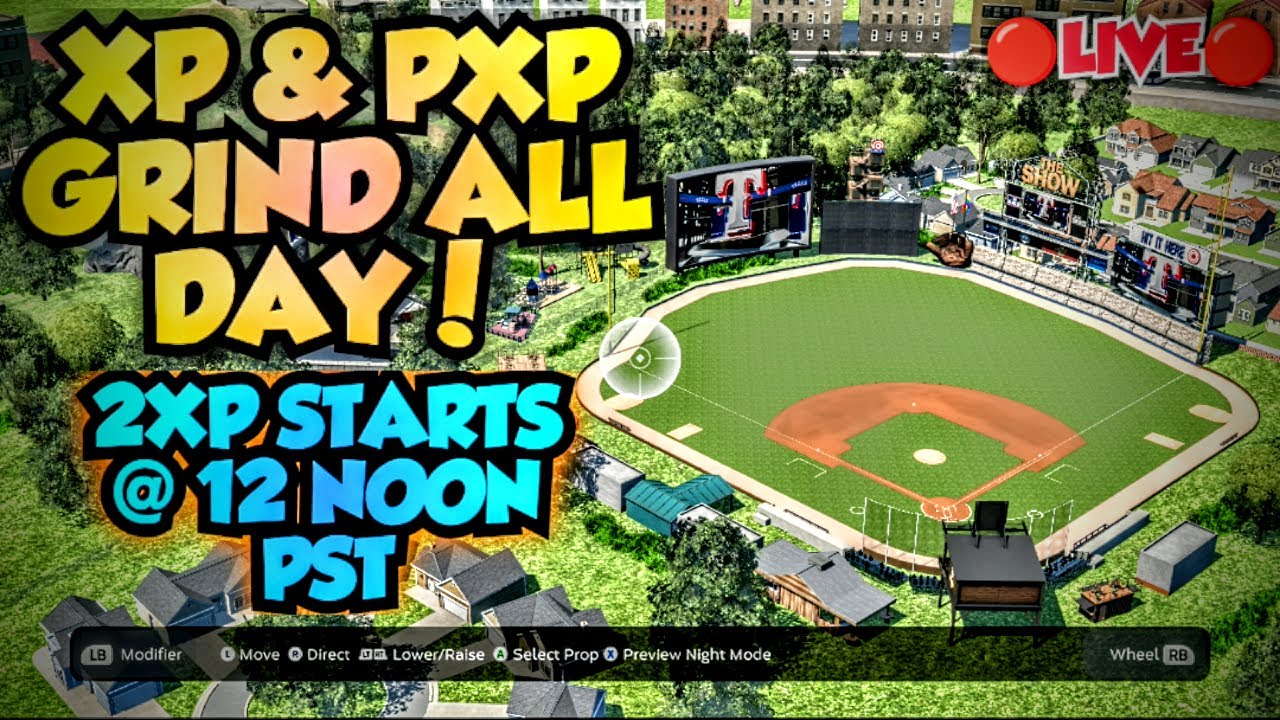 🔴 LIVE XP & PXP GRIND ALL DAY IN MLB THE SHOW 23 DIAMOND DYNASTY! 2XP