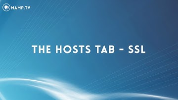 13 The Hosts Tab - SSL