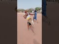 Monica act like a wrestler in Rumbek.