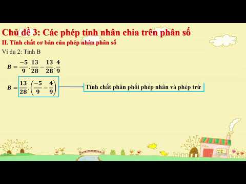 Toán 6: Các phép tính nhân chia trên phân số