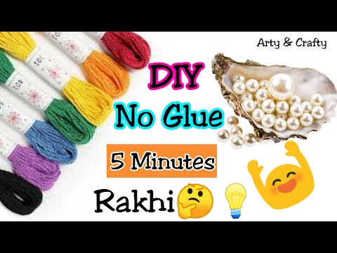 लॉकडाउन में घर पर बनाएं राखी🤔 | How to make Rakhi at Home | Rakshabandhan 2020 | Easy Rakhi Making✔️