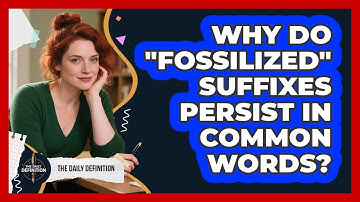 Why Do "fossilized" Suffixes Persist In Common Words? - The Daily Definition
