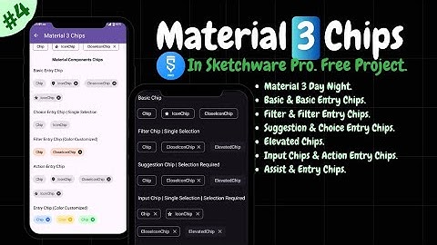 Material 3 Chips In Sketchware Pro #4 #fastersoftwaredeveloper #viral #chips #material3 #sketchware
