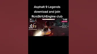 Asphalt 9 Legends download and join RcrsStrtUrEngine club
