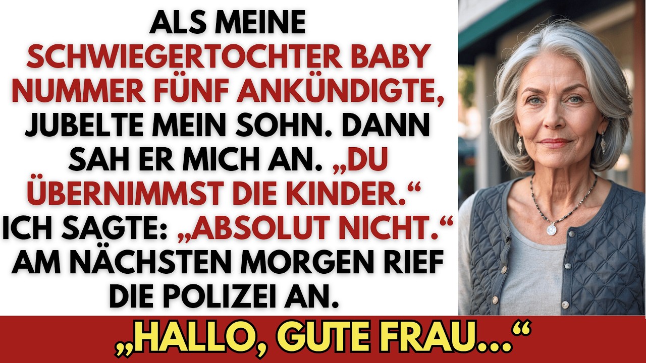 „Du übernimmst dann die Kinder“, sagte mein Sohn Jens ganz selbstverständlich, als er das fünfte Baby ankündigte. Mit 62 und seit zehn Jahren verwitwet war ich die kostenlose Kita, das...