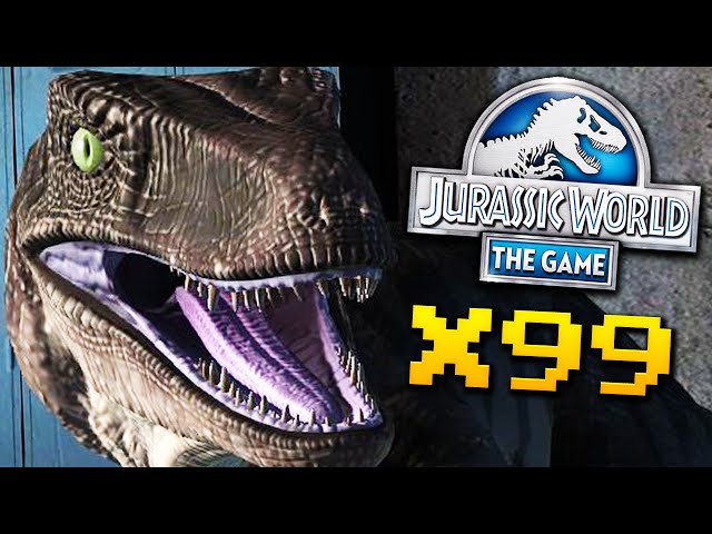 99 TIRANOSSAUROS REX, T-REX TIRÂNICOS! - Jurassic World - O Jogo