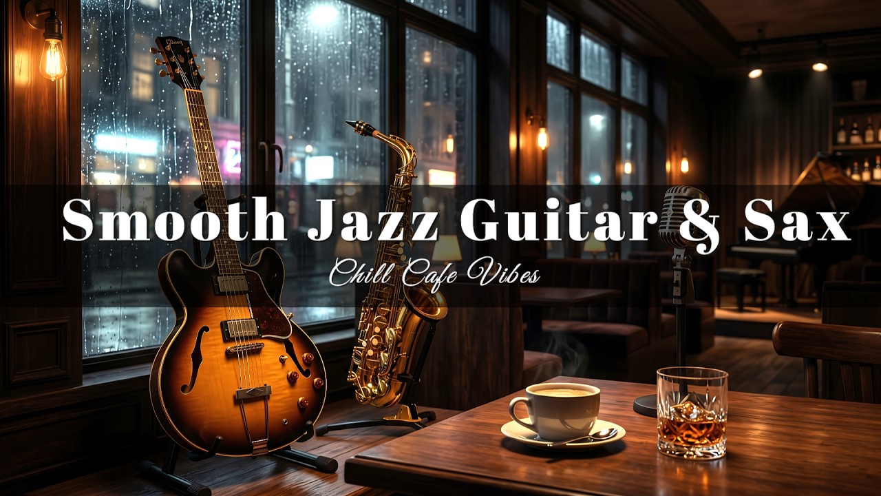 Smooth Jazz Guitar Music – Relaxing Cafe Ambience ☕ Coffee Shop Jazz ...