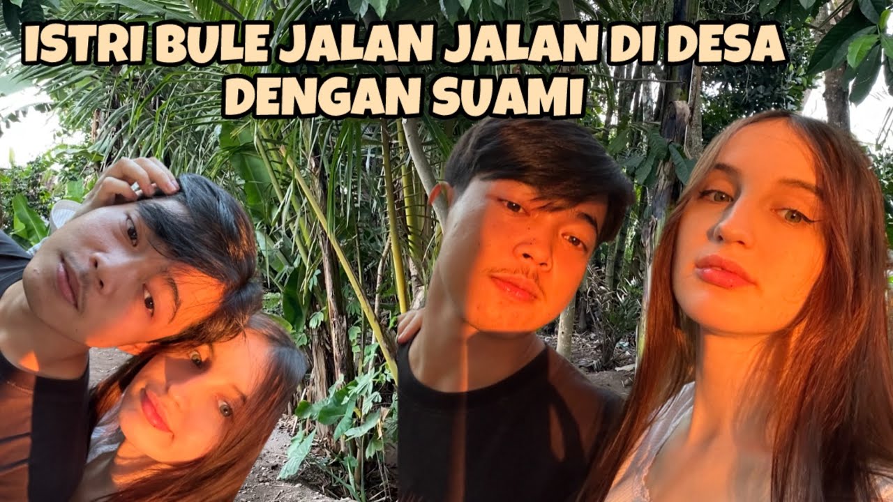 ИНОСТРАННАЯ ЖЕНА ПРОГУЛЯЕТСЯ ПО ДЕРЕВНЕ С МУЖЕМ❤️