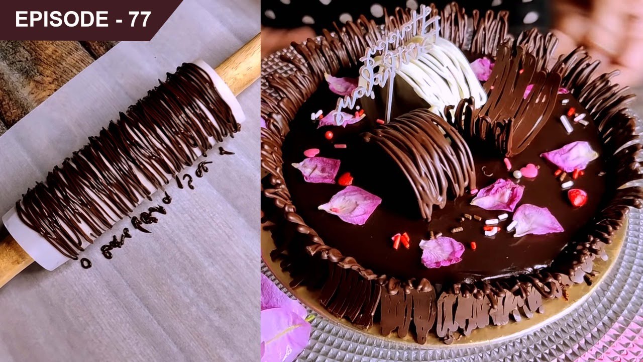 Learn how to make Chocolate Curls on a Rolling Pin of different ...