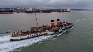 the waverly paddle steamer heading into Southampton 17th September 2023