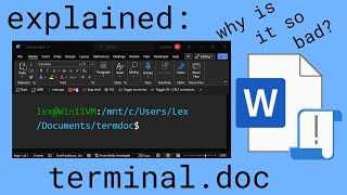 Why my Word document terminal emulator sucks