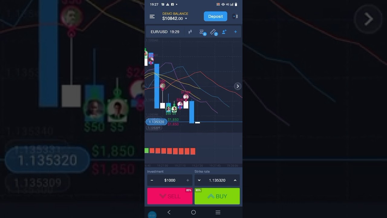 Eo1 - Earn $850  EUR/USD on Demo Bal at Expert Option Trading Online