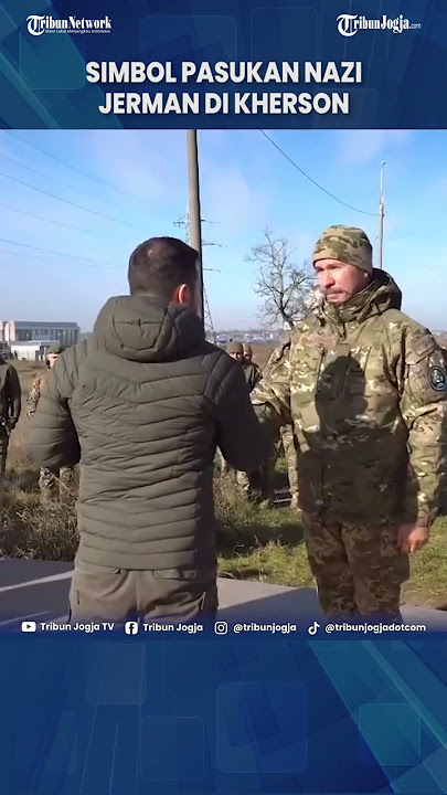 TENTARA UKRAINA PAKAI SIMBOL PASUKAN NAZI JERMAN SAAT MASUKI KOTA KHERSON #Shorts