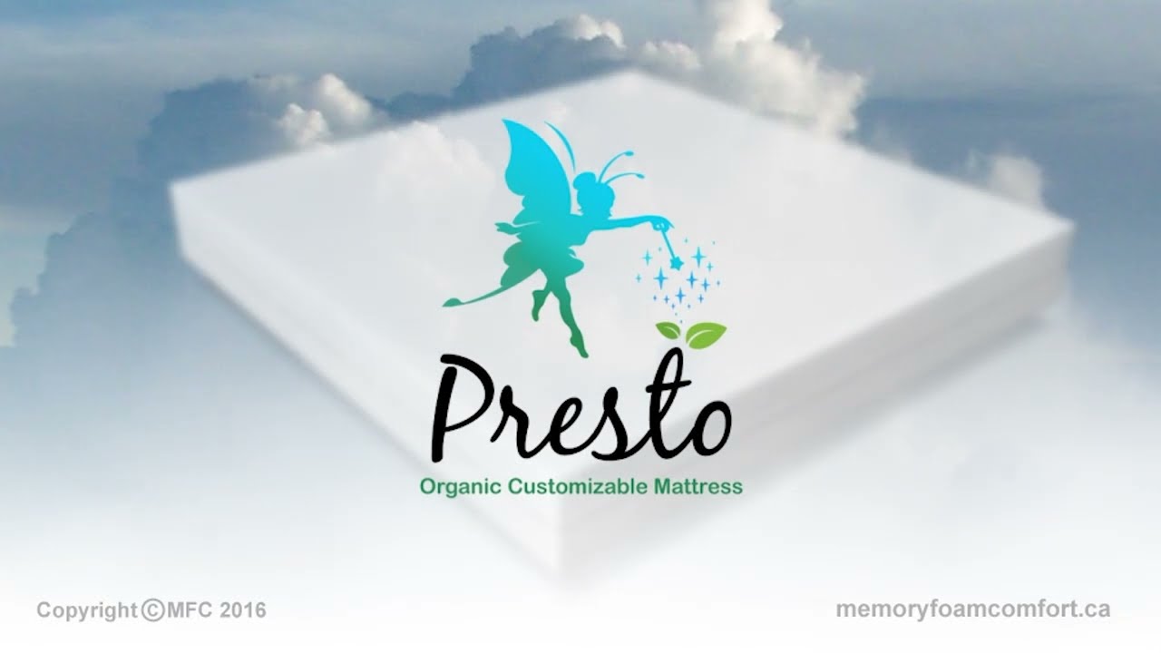 Organic Dunlop Natural Latex Mattress Made In Canada. The Presto Customizable Mattress.