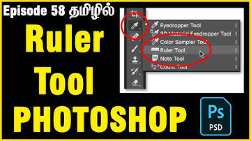 How to straighten a photo in Photoshop | Photoshop ruler tool tutorial | Photoshop in Tamil | Ep58